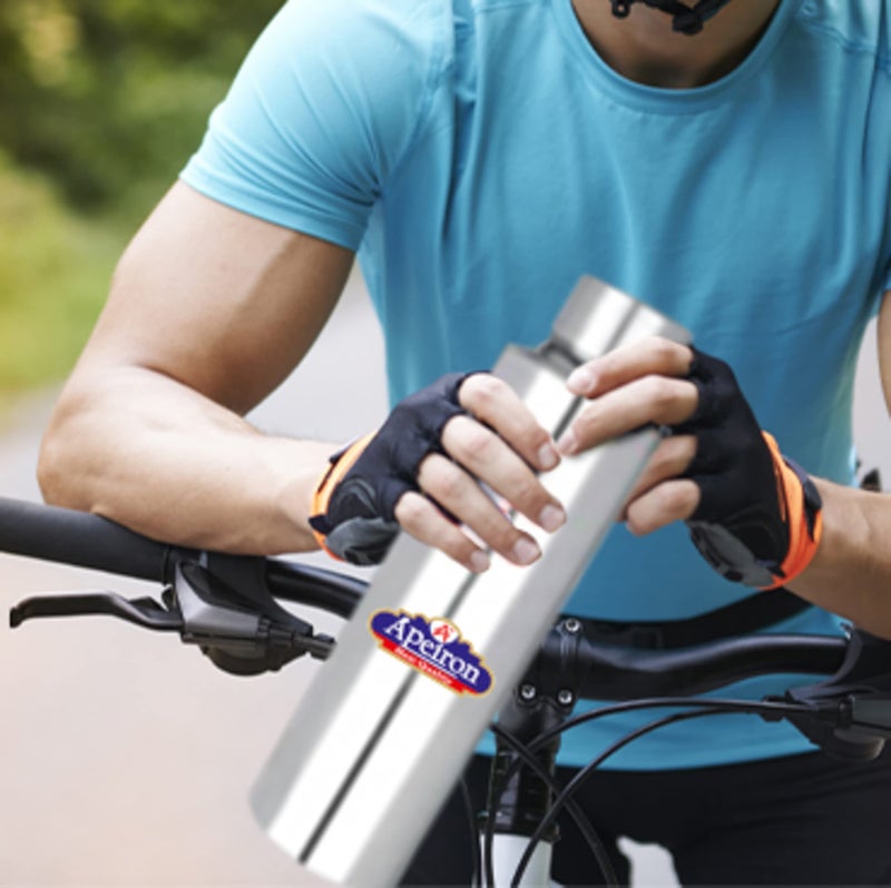 Apeiron Stainless Steel Fridge Bottle | 1000ml | Silver | Leak Proof (Pack of 1) - Image 3
