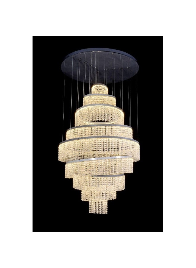 Almas LED Staircase Chandelier 4m Adjustable Chrome Pendant Light