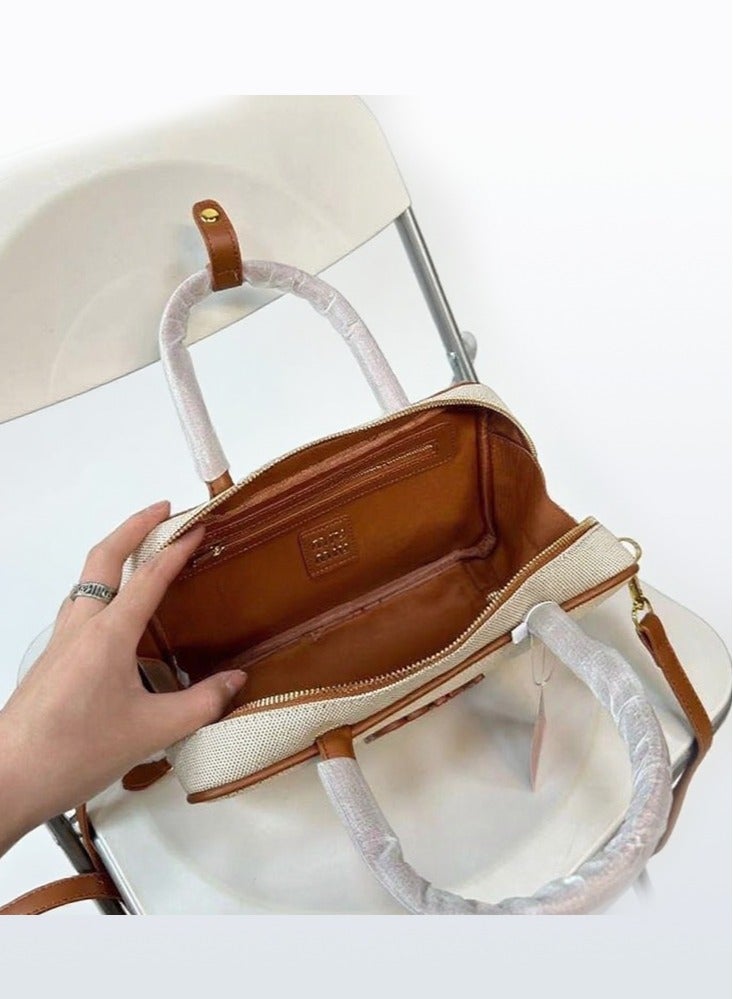 Miu Miu Miu Miu Beau cow leather medium handbag shoulder bag White - Image 5