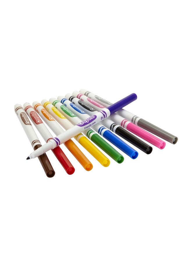 Crayola Fine Line Markers Classpack (200ct), Bulk Kids' Markers For School Classrooms, Preschool & Kindergarten Teacher Supplies - Image 4