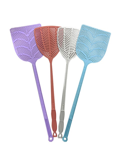 Fly Swatters Heavy Duty, Assorted Colors made of Strong Flexible Plastic, Manual Fly Swatter with Long Handle, Insects, Bugs and Fly Killer (Random Selection of Colors)
