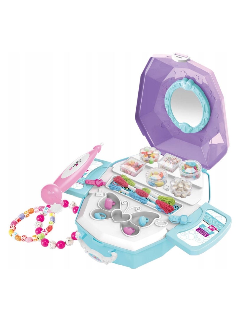 Fashionable Hair Styling Tools Set for Girls 2 in 1 Little Princess Toy Set for Beautiful and Eye-Catching Hairstyles with Hair Beads Set for Girls - Image 3