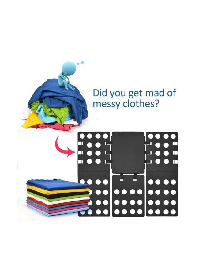 MIXDE Clothes Folding Board Adjustable Clothes Folder, Adult Dress Pants Towels T-Shirt Folder Board/Easy Laundry Folder Organizer,Clothes Storage Artifact - Image 2