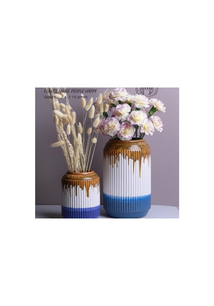 BS B&S Ceramic Flower Vase Set with Ombre Design - Image 5
