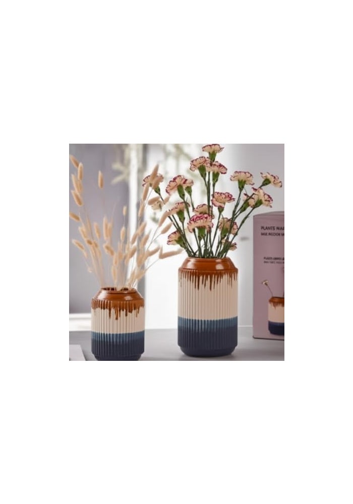 BS B&S Ceramic Flower Vase Set with Ombre Design - Image 3