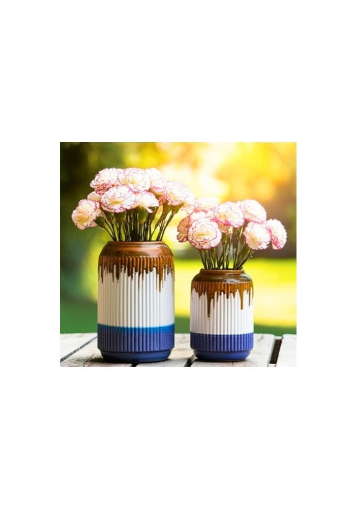 BS B&S Ceramic Flower Vase Set with Ombre Design - Image 1
