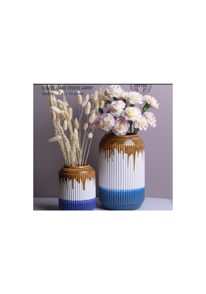 BS B&S Ceramic Flower Vase Set with Ombre Design - Image 2