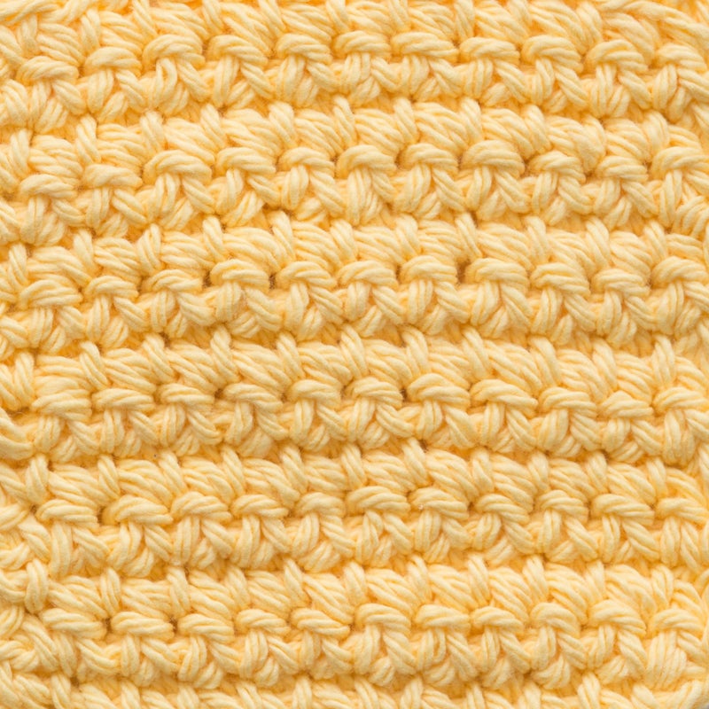 Lily Sugar 'N Cream The Original Solid Yarn, 2.5oz, Medium 4 Gauge, 100% Cotton - Yellow - Machine Wash & Dry - Image 3