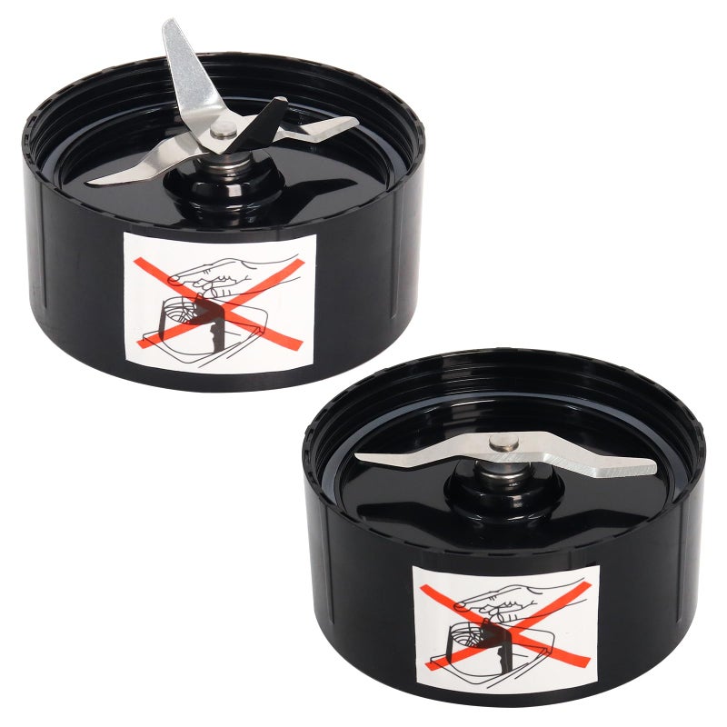 Dpwrrot Replacement Blender Blades Compatible with Magic Bullet MB1001, Dual Cross + Flat Cutting Blades Set, Heavy-Duty Stainless Steel, Compatible with Magic Bullet Blender Cups (Fits All Standard Lids) - Image 1