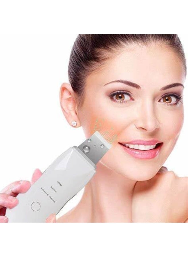 Rechargeable Ultrasonic Facial Skin Scrubber – Deep Cleansing, Blackhead Removal & Exfoliation – Anti-Aging Device for All Skin Types - Image 4