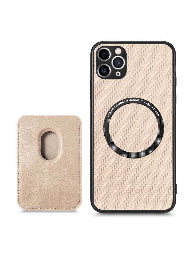 Zaboon Case For iPhone 11 Carbon Fiber Leather Card Magsafe Magnetic Phone Case - Image 3