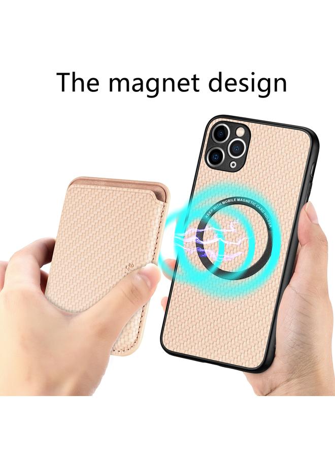 Zaboon Case For iPhone 11 Carbon Fiber Leather Card Magsafe Magnetic Phone Case - Image 5