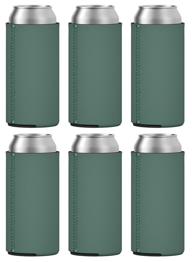 جي7 باور حافظات علب المشروبات النحيفة من تاهو باي - أكمام بيرة فارغة من النيوبرين (لون أخضر غابي) - Image 1