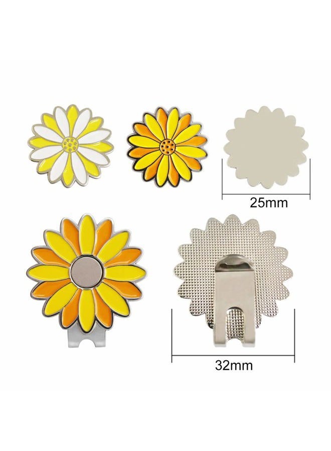 PINMEI Flower Golf Ball Marker with Golf Hat Clip for Your Friend - Image 2