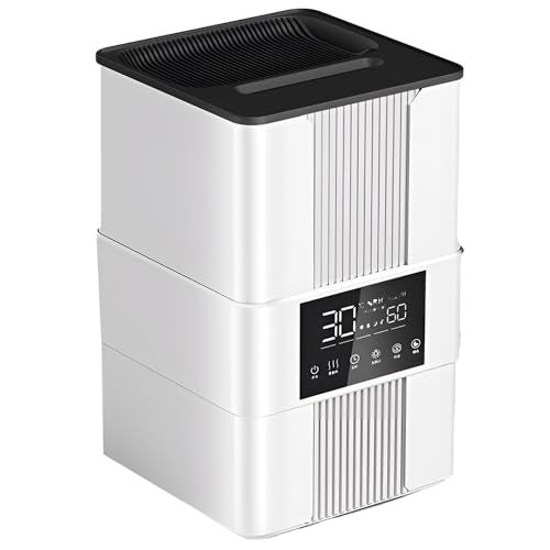 Dr. Tech F5 Flame Humidifier with Top Fill Remote Control and Digital LED Display 3.5L Quiet Ultrasonic Cool Mist Diffuser for Plants Home Office (Pack of 1) - Image 1