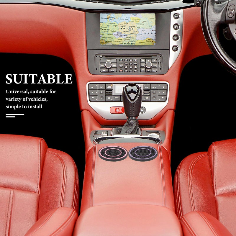 🚗 حصائر أرضية للسيارة مقاومة للانزلاق بدرزات أكواب تصميم متين من PVC - Image 3