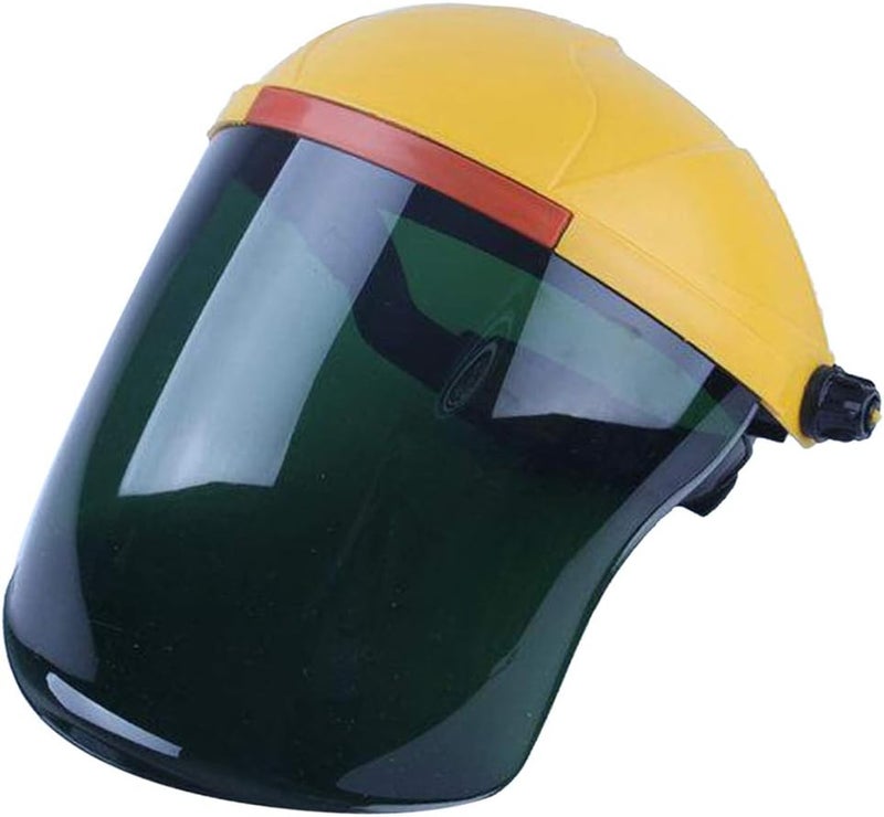 klarakoUniversal Professional Headwear AntiklarakoFog Welding Grinding Shield AntiklarakoDust SplashklarakoProof Raisable Wide Visor Grinding Paint klarakoYellow+Green - Image 1