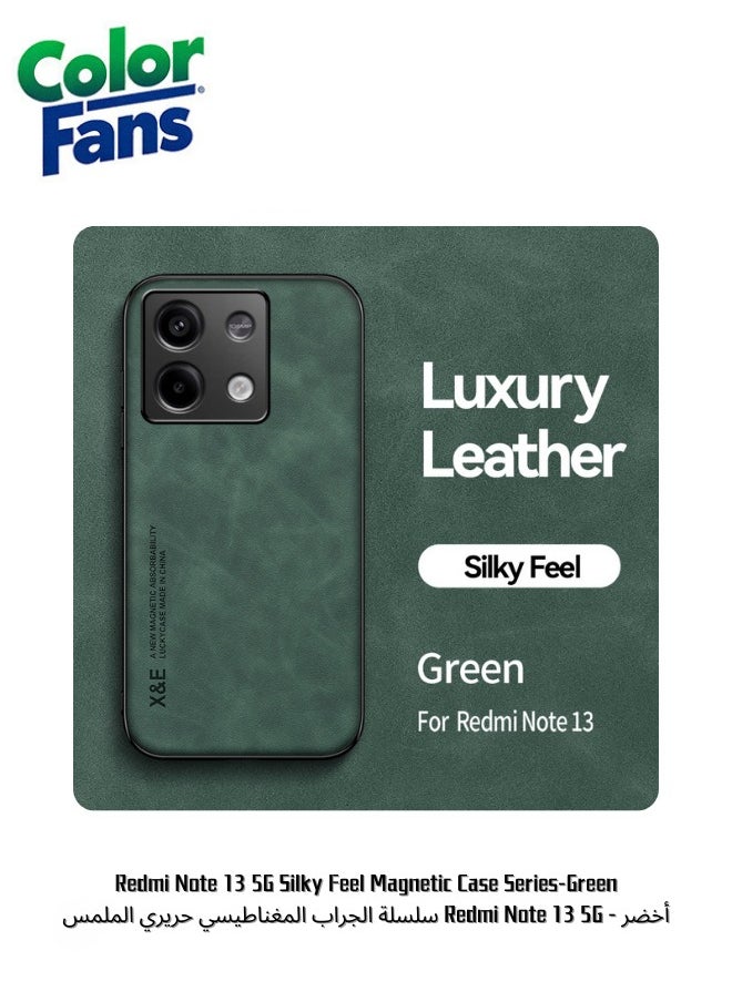 Color Fans Redmi Note 13 5G Silky Feel Magnetic Case Series-Green 