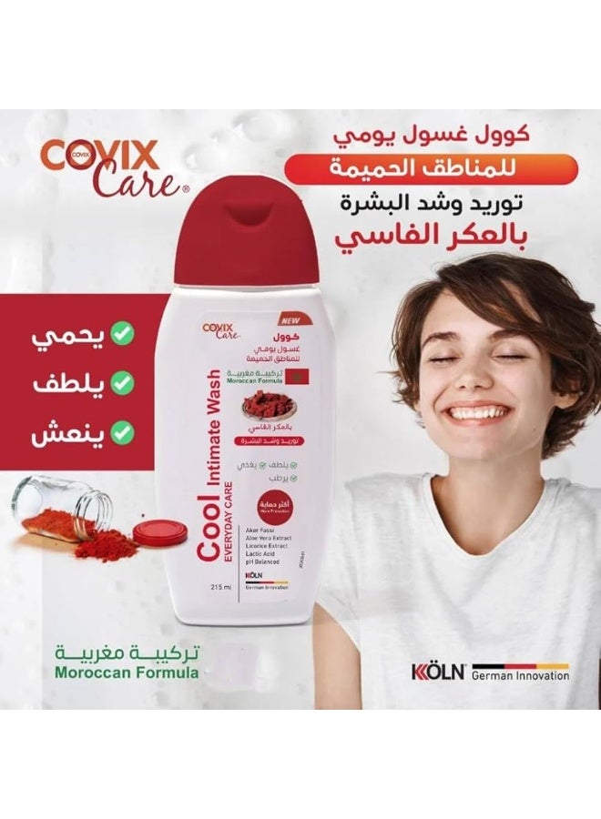 كوفيكس غسول المناطق الحساسة كير كول للعناية اليومية بخلاصة أكير فاسي – 215 مل - Image 2