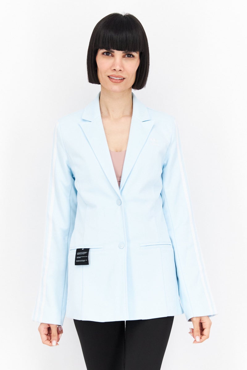 adidas Originals Women Sportswear Fit Long Sleeve Outdoor Blazer, Sky Blue  - Image 1