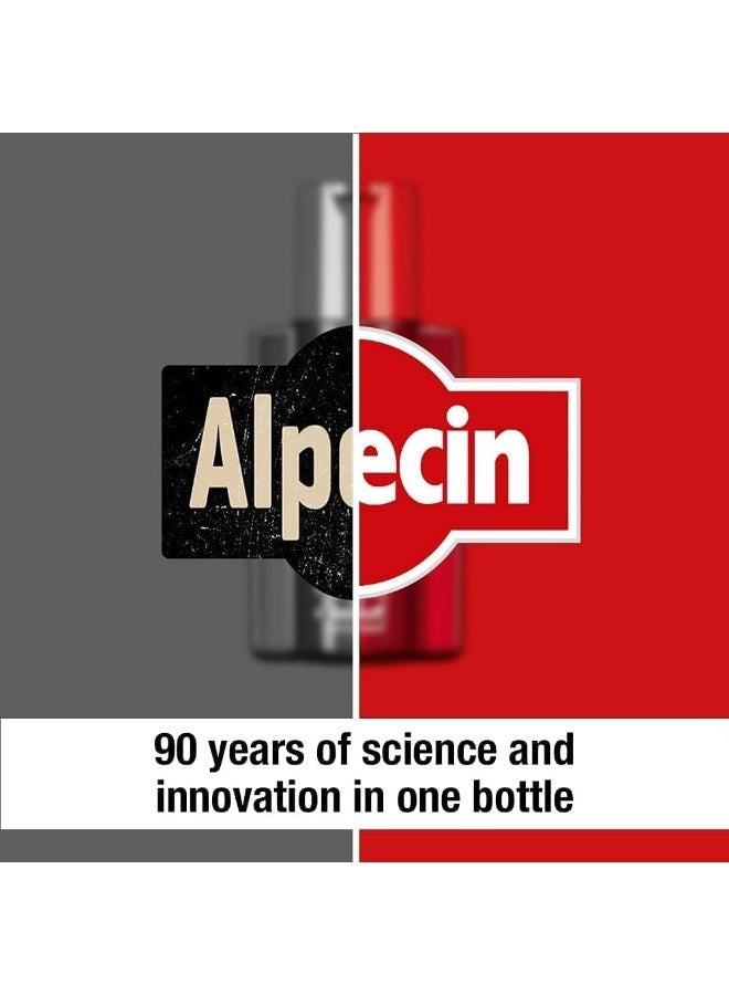 Alpecin Double Effect Caffeine Shampoo 1X 200Ml Anti Dandruff And Natural Hair Growth Shampoo Energizer For Strong Hair Hair Care For Men Made In Germany, Red - Image 3