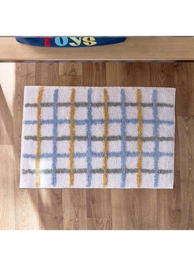 Checked Tufted Cotton Bathmat 40X60 Cm - pzsku/Z3F63088EAEDE8F7A5E5FZ/45/_/1720281306/dd7ea615-b7d6-4803-965c-98b6a23e6dd9