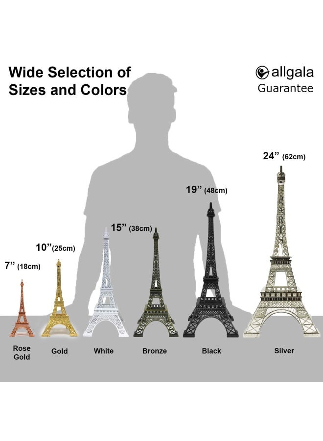 allgala 15" Eiffel Tower Statue Decor Alloy Metal, Gold - Image 5