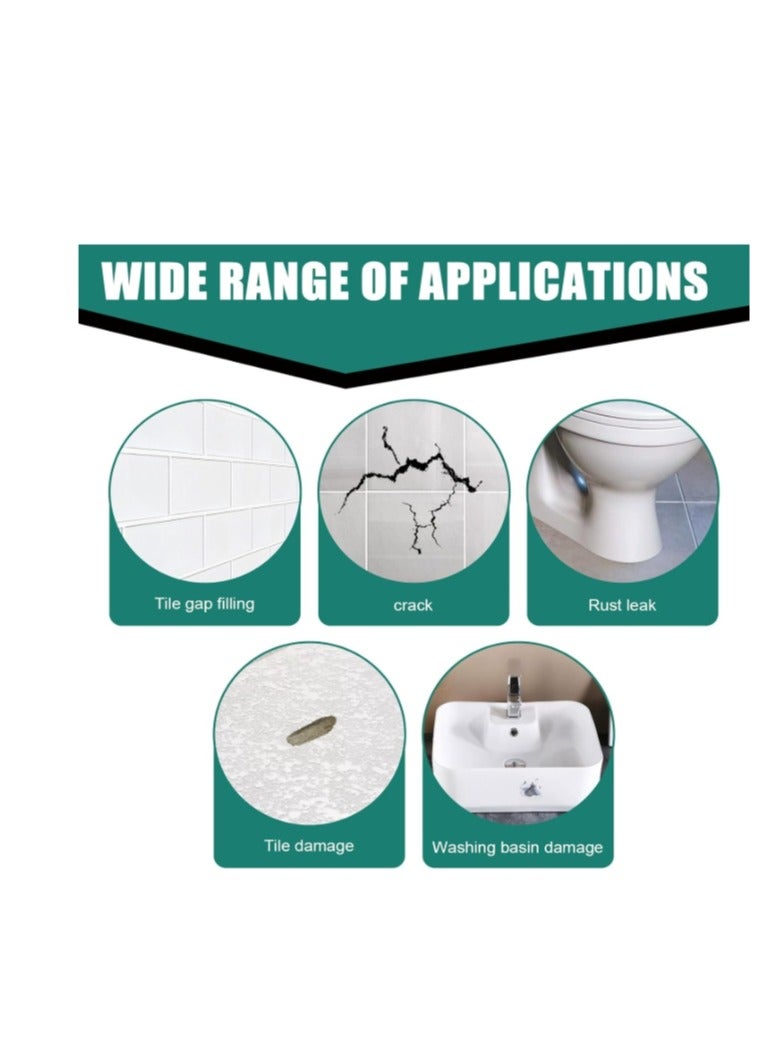 JUE-FISH 100ml Grout Repair Set Grout Filler Grout Sealer for Bathroom Shower Kitchen Floor Tile Fast Drying Tile Grout Paint - Image 5