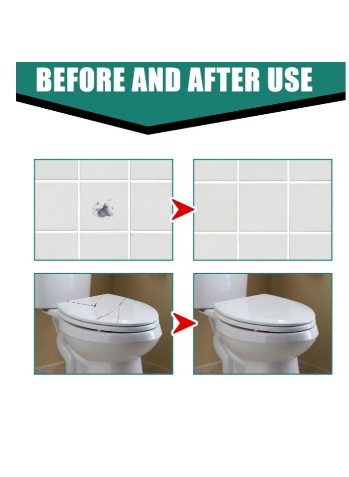 JUE-FISH 100ml Grout Repair Set Grout Filler Grout Sealer for Bathroom Shower Kitchen Floor Tile Fast Drying Tile Grout Paint - Image 3