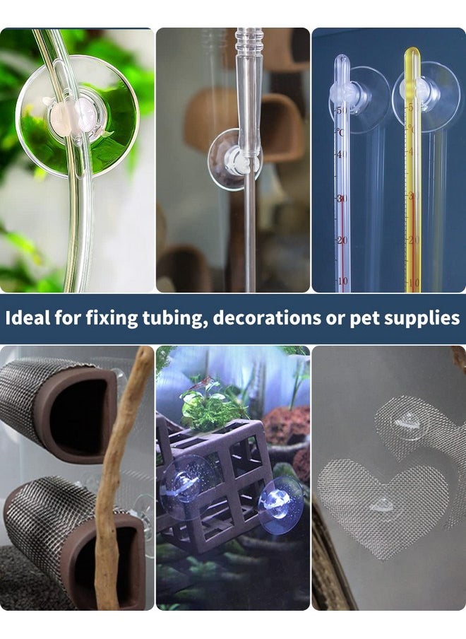 Pawfly Pawfly 20 Pack Aquarium Suction Cups with Clips and Adjustable Zip Ties Cables Fish Tank Tools for Binding Moss Holding Airline Tubing Decorations Shrimp Nests and Reptile Hammocks  - Image 2