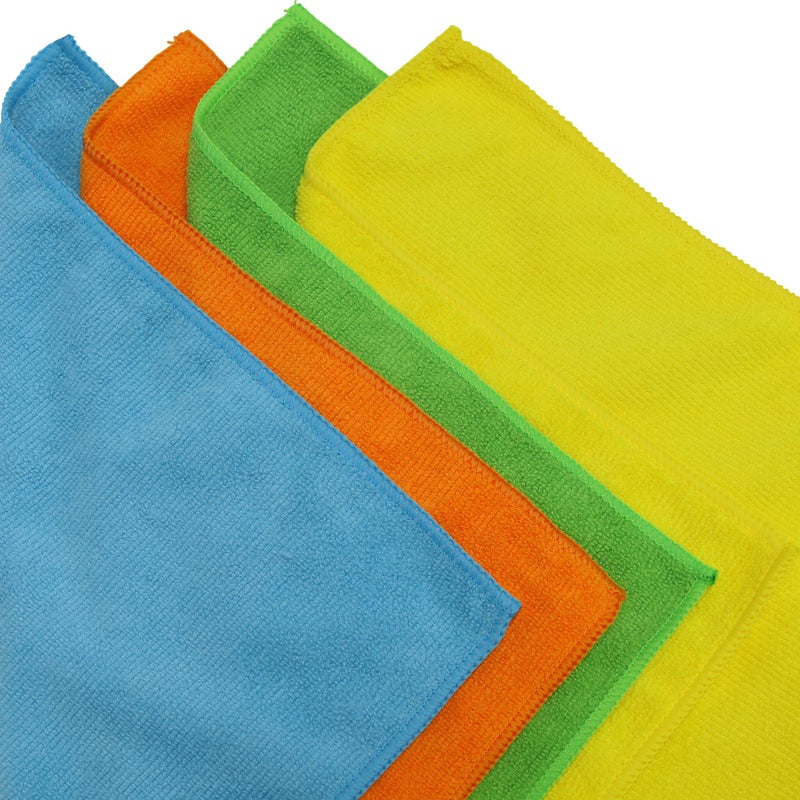 Simple Houseware منشفة تنظيف ميكروفايبر بسيطة، 4 ألوان - 150 عبوة - Image 2