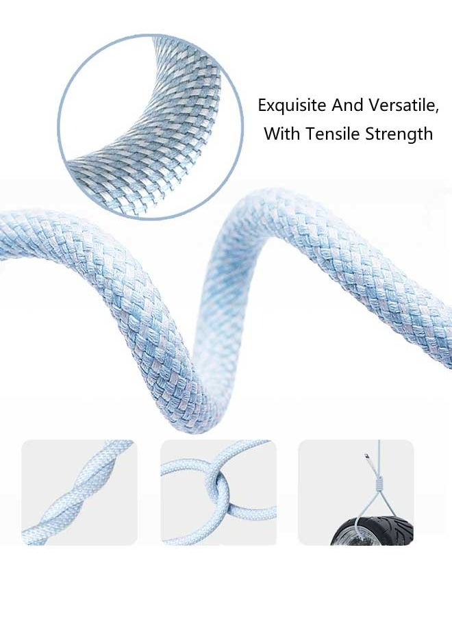 Ocean - 60 W PD Fast Charging Data Cable, Type-C To Type-C, Suitable for Apple iPhone 16/Plus/Pro/Pro Max, iPhone 15 Full Series, MacBook, iPad Pro/Air, and More, 1M Long (Blue/White) - Image 1