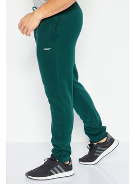 Levi's Men Straight Fit Brand Logo Sweatpants, Green  - Image 2