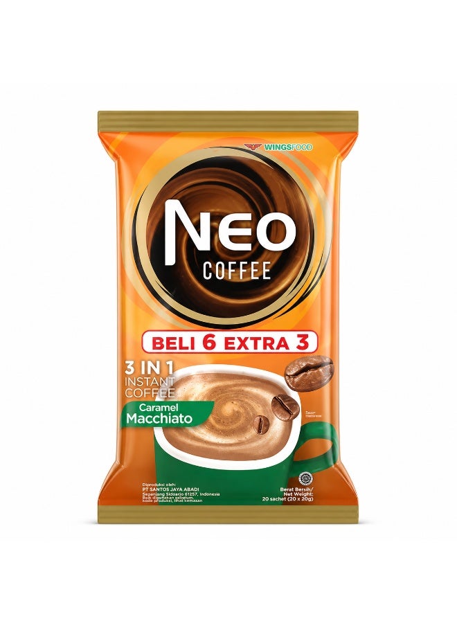 Caramel Macchiato Bag 20g Pack of 9