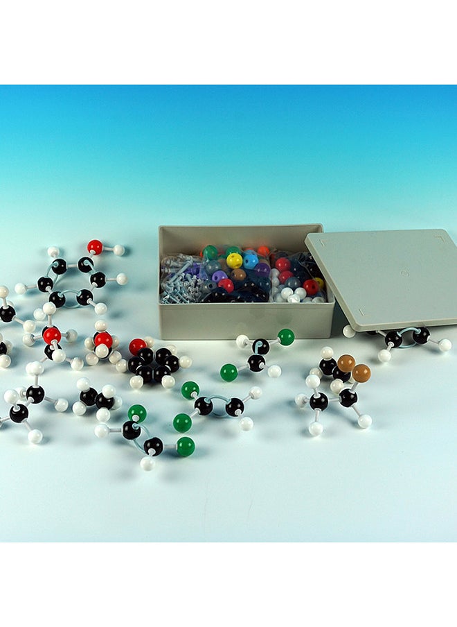 Generic - 444PCS Molecular Model Kit Set (196 Atoms Model+244 Link Keys+ 3 Orbitals +1 T ool) Portable for Student/ Teaching/ Lab - Image 1