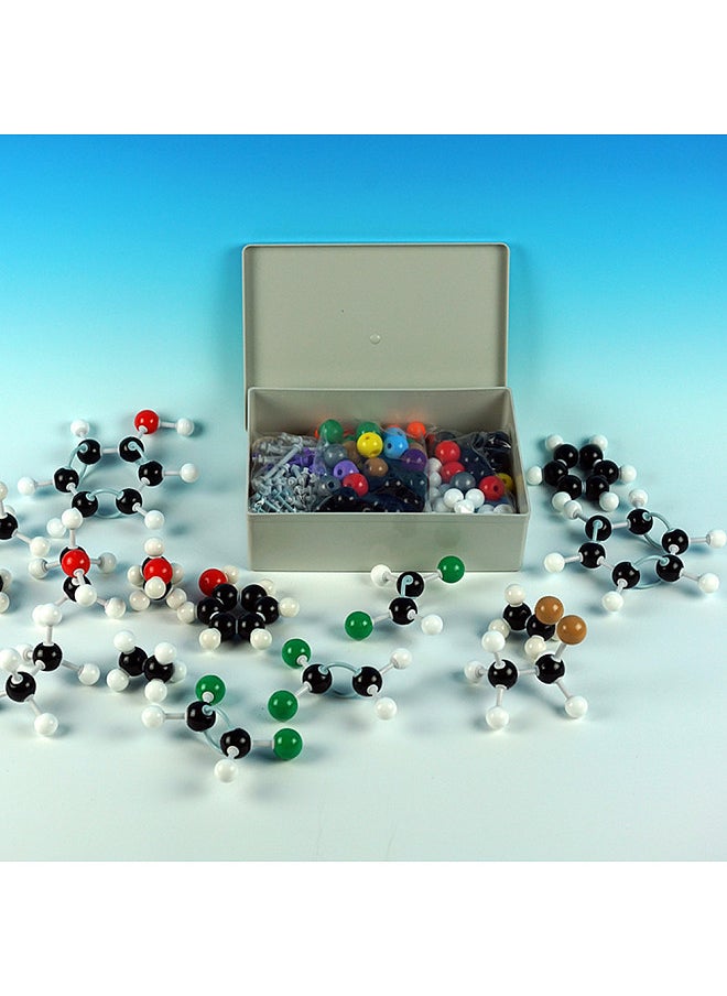 Generic - 444PCS Molecular Model Kit Set (196 Atoms Model+244 Link Keys+ 3 Orbitals +1 T ool) Portable for Student/ Teaching/ Lab - Image 1
