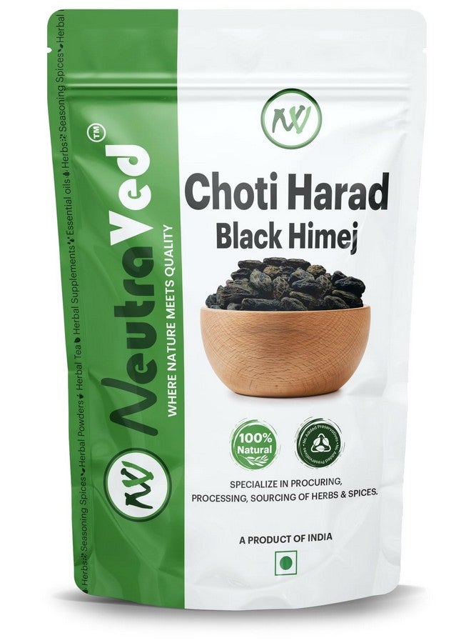 NeutraVed Choti Harad, Kali Harad, Black Himej, Myrobalan, Terminalia Chebula Small Hard Whole - 350g - Image 1