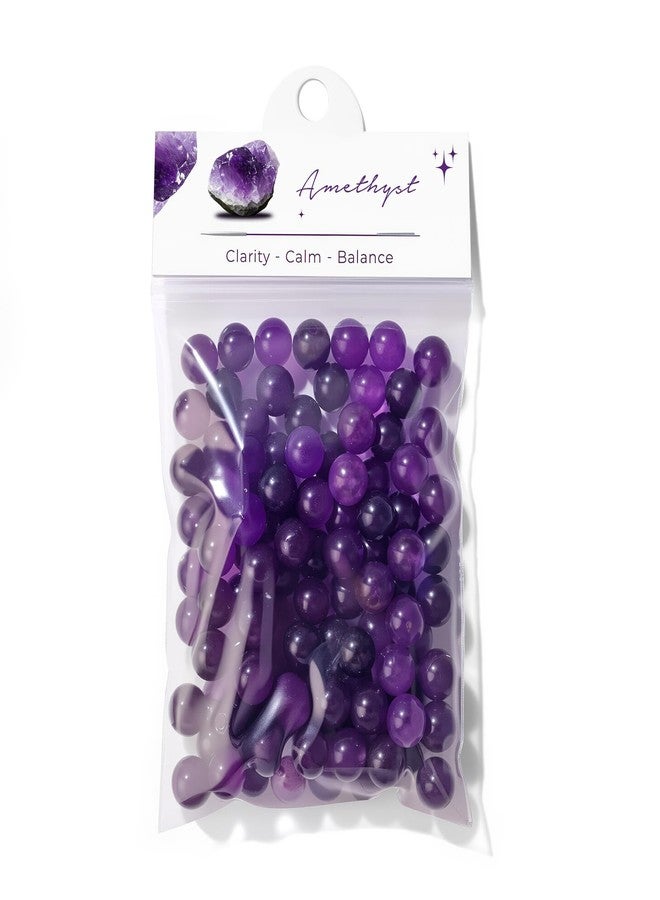 Raicegs 100pcs 8mm Amethyst Beads Natural Gemstone Beads Round Loose Beads for Jewelry Making DIY Bracelets Necklace - Image 1