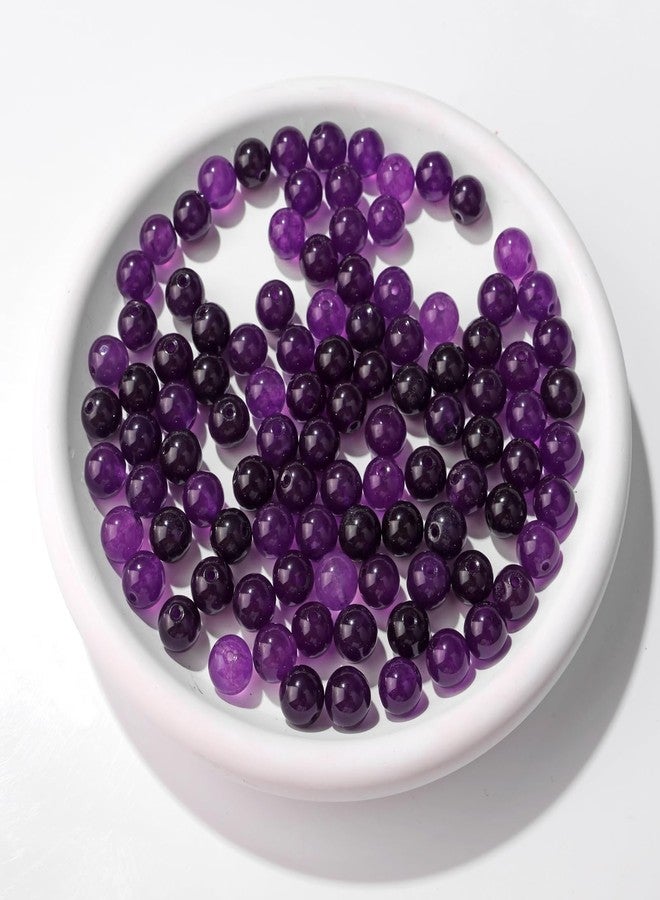 Raicegs 100pcs 8mm Amethyst Beads Natural Gemstone Beads Round Loose Beads for Jewelry Making DIY Bracelets Necklace - Image 2