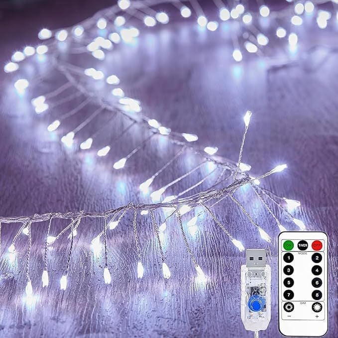 LED Copper Wire Light String USB Firecracker Fairy Lamp Ideal for Indoor Bedroom Wedding and  Decorative Light - Image 1