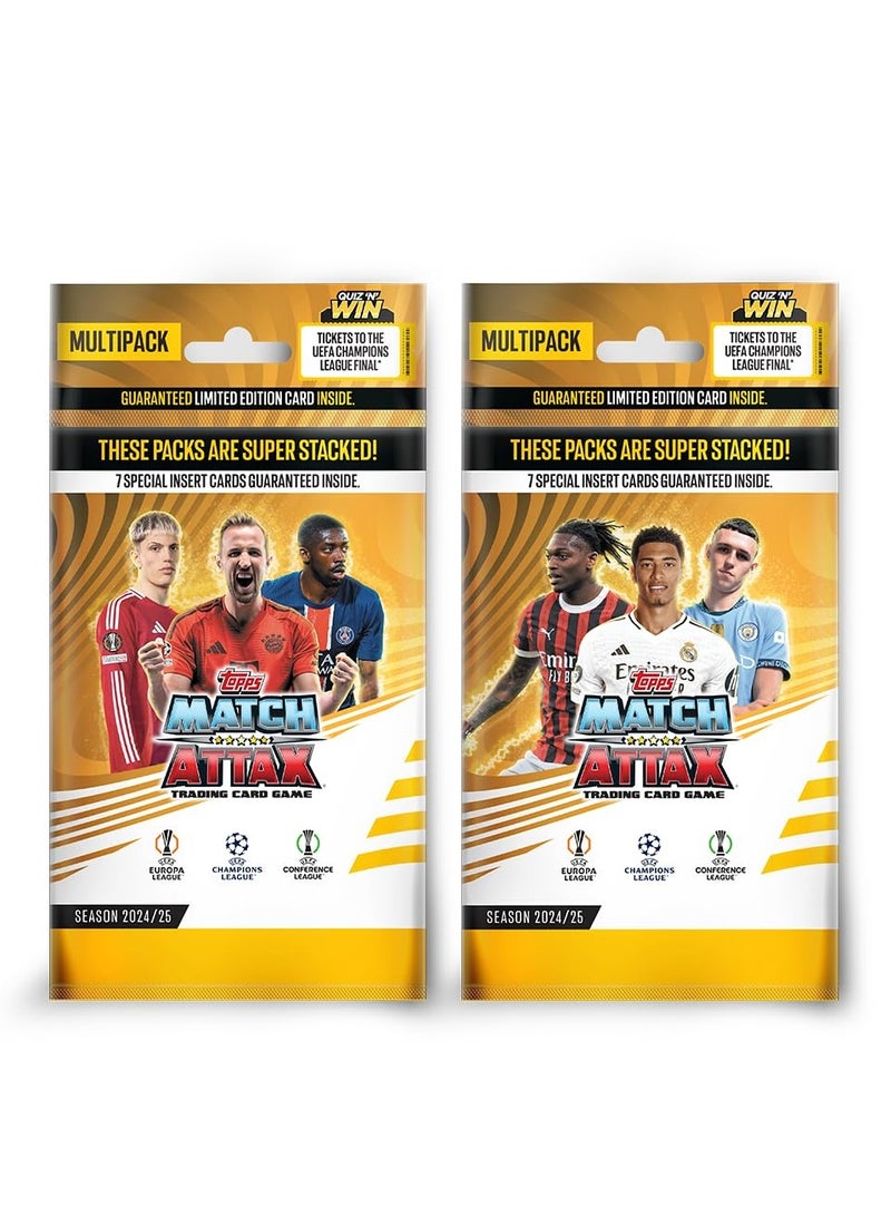 Topps UEFA Champions League Match Attax 24/25 Trading and Collectible Card Game (Multipack of 2) - Image 1