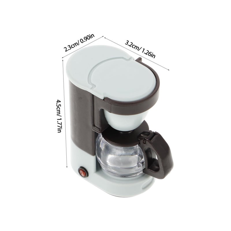 Miniature Coffee Machine Model Miniature Kitchen Accessory For Dollhouse Collectors - Image 3