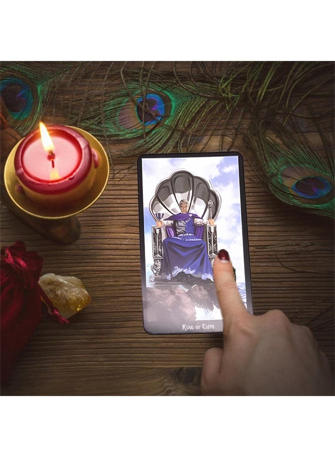 NIBEMINENT 78-piece entry-level Tarot card set - Tarot cards (for witches) - Fortune prediction card game set - Suitable for beginners - Witch supplies - Divination tools - Image 4