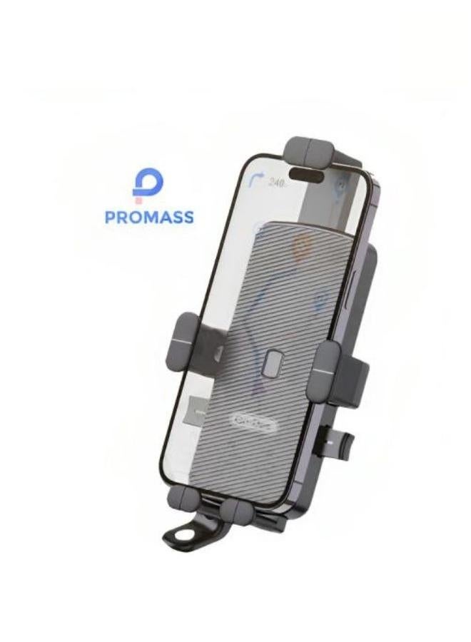 بروماس حامل هاتف محمول قابل للتعديل للدراجات النارية لجميع الهواتف 2 في 1 ثابت مضاد للاهتزاز حامل هاتف محمول - Image 2