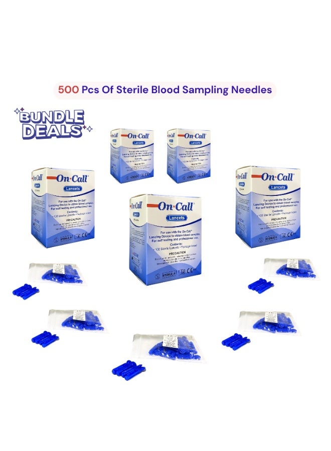 500 Pcs Of On Call Lancet Sterile Needles