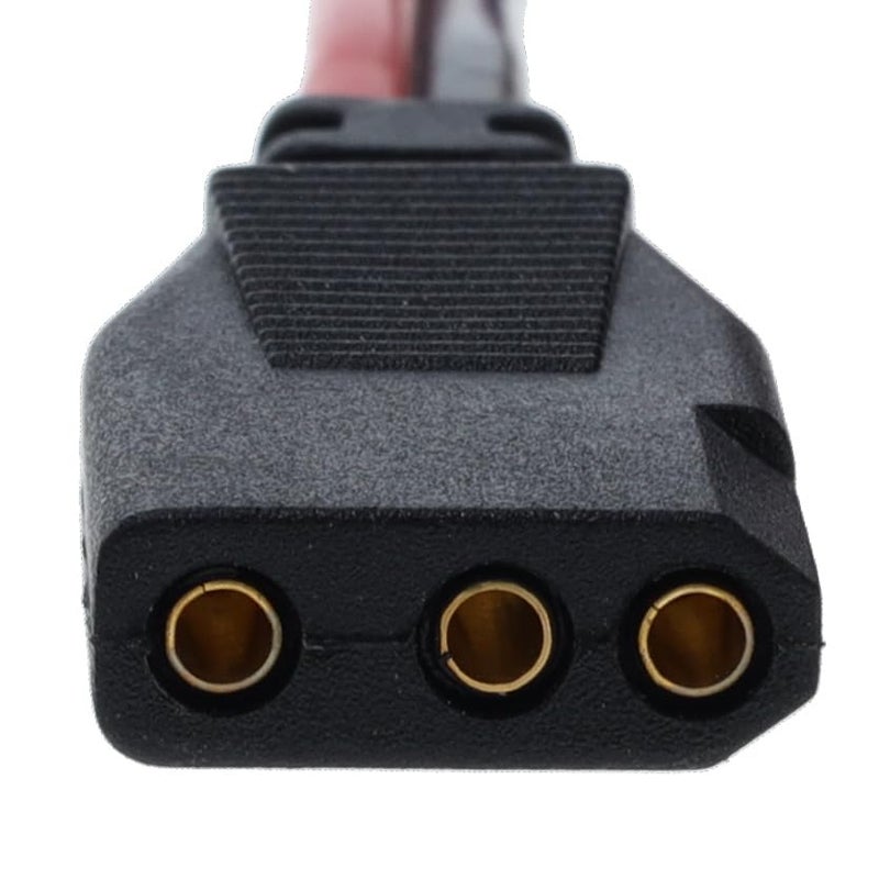 RoadPro RPPS-220 Platinum Series 12V 3-Pin Plug Fused Replacement CB Power Cord, Black and Red - Image 3
