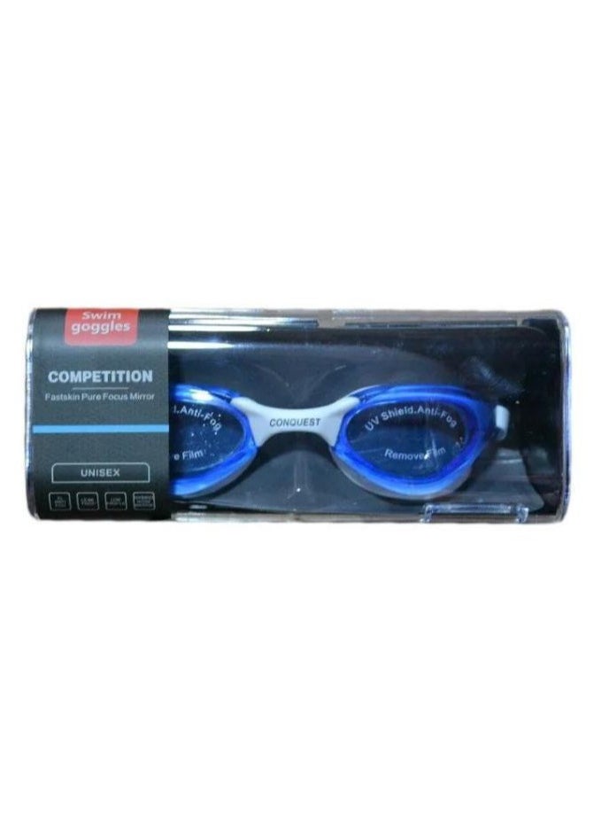 CONQUEST Premium Anti-Fog, Anti-Leak, UV Protection Swim Goggles for Women, Men, Adults, Youth, Kids, Wide-angle Swim Goggles with Adjustable Strap  - Image 1