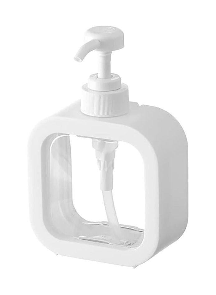 إغراء السلع Clear Soap Dispenser 300/500ml Bathroom Soap Dispenser Refillable Lotion Shampoo Body Wash Holder Portable Travel Dispenser Empty Mu Pump Bottle (300ML) - Image 1