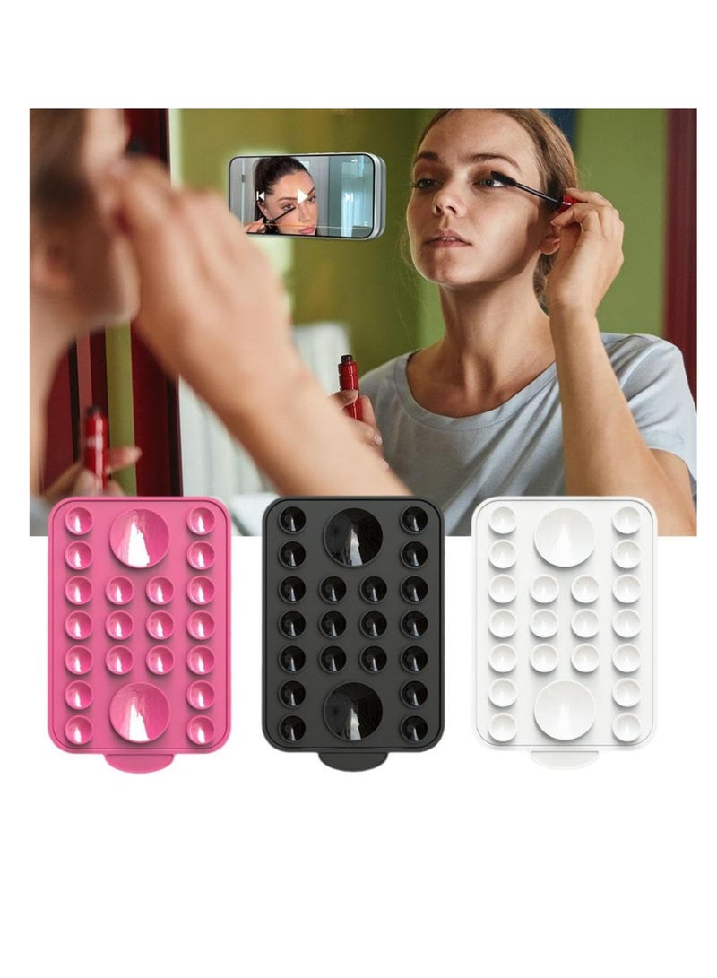 Excefore Silicone Suction Phone Case Stand, Hands-Free Cell Phone Accessory Holder for iPhone 15/14/13/12 Series, Suitable for Selfies and Tiktok Videos, Creator and Sharer (Black)  - Image 3