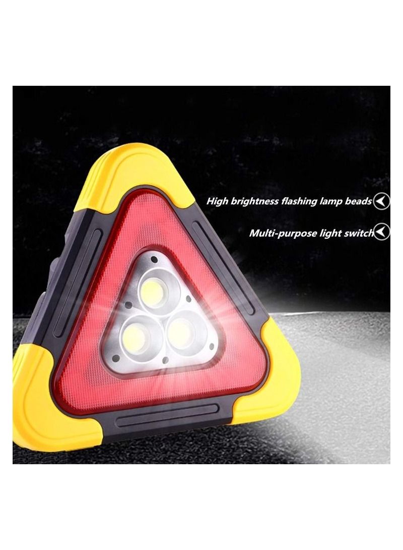 Generic Tripod Warning Light LED Multifunctional Car Emergency Light Solar Power Bank Emergency Safety Warning Explosion Charging Sign  - Image 2